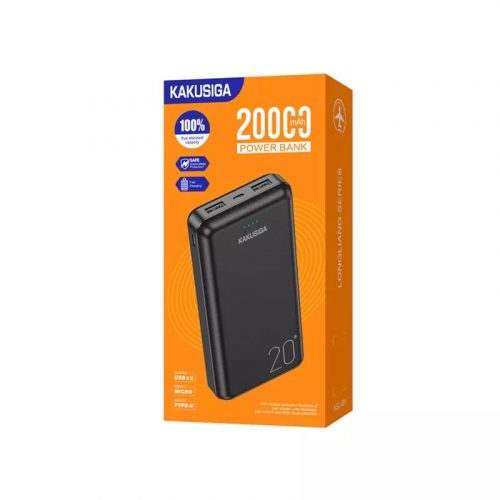 Kakusiga KSC-881 20000mAh Powerbank Fekete