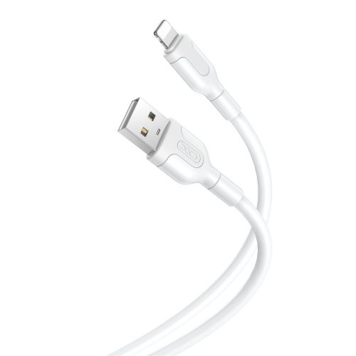 Töltő és adatkábel Apple készülékekhez Lightning - USB 100cm 2,1A fehér