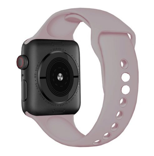 Apple Watch 38 40 41 mm szilikon óraszíj mandulavirág