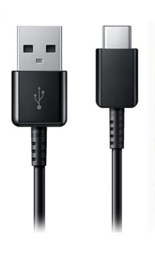 Töltő és adatkábel Usb A Type-c 50cm 2a Fekete