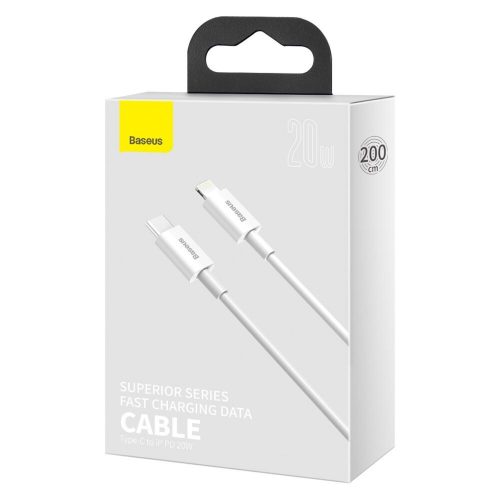 Töltő és adatkábel Baseus Superior CATLYS-C02 PD 20W Lightning 100cm fehér