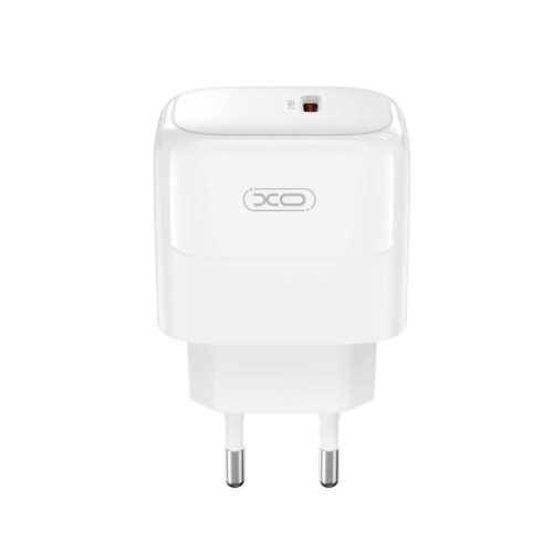 Hálózati töltőfej XO L136 Type-c PD 20W gyors töltő adapter fehér