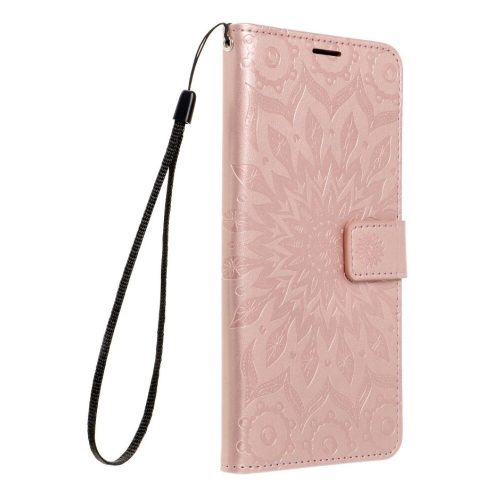 Xiaomi Redmi Note 11 11S oldalra nyíló könyv tok Mandala minta rose gold