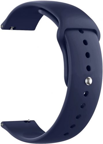 20mm univerzális szilikon óraszíj Samsung Huawei Amazfit Xiaomi sötétkék