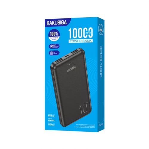 Kakusiga KSC-660 10000mAh Powerbank Fekete