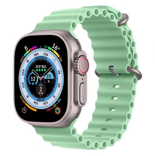 Apple Watch 42 44 45 49 mm ocean sport óraszíj menta