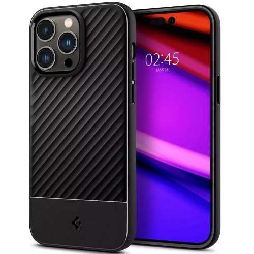 Apple Iphone 14 Pro Max Spigen Core Armor csíkos minta szilikon tok