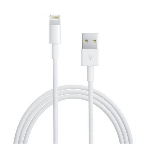 Töltő és adatkábel Apple készülékekhez Lightning - Usb A 200cm 2A MD818ZM gyári csomagolás nélküli Fehér