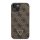 Apple Iphone 15 Pro Guess Strass Triangle Logo szilikon tok barna