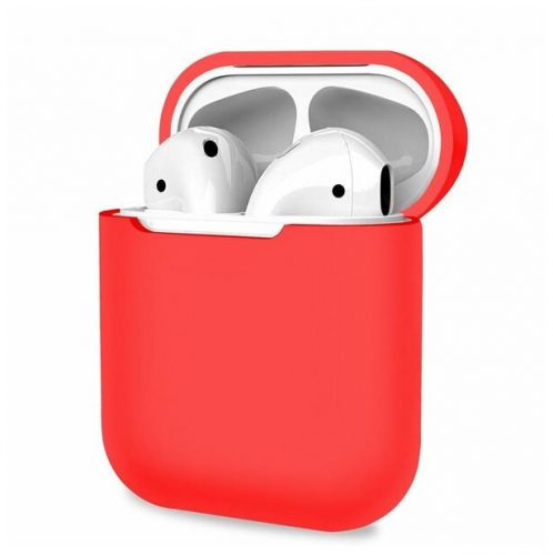 Apple Airpods 1 / 2 szilikon tok piros